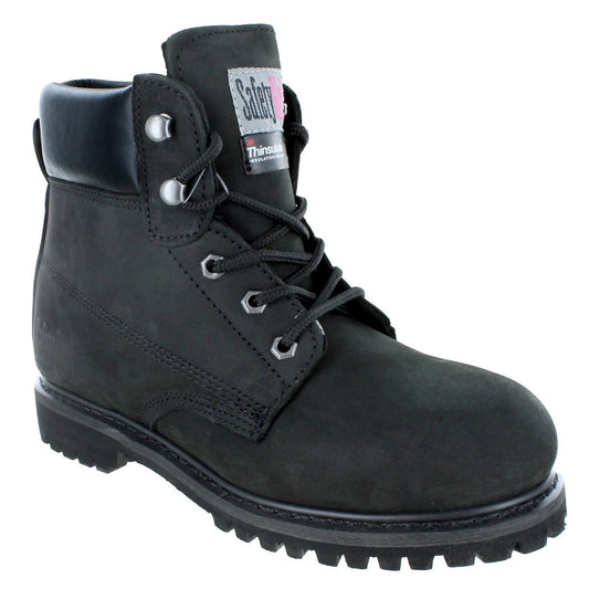 Safety Girl II Insulated Work Boot - Black Steel Toe 11.5W