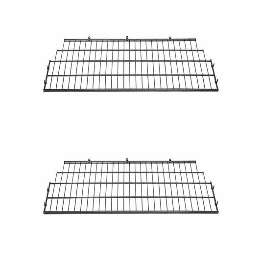 Suncast Bmsa7s Vertical Storage Shed Organization Metal Wire Shelf Rack (2 Pack)