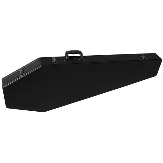 Coffin Case Bass Guitar Black Red