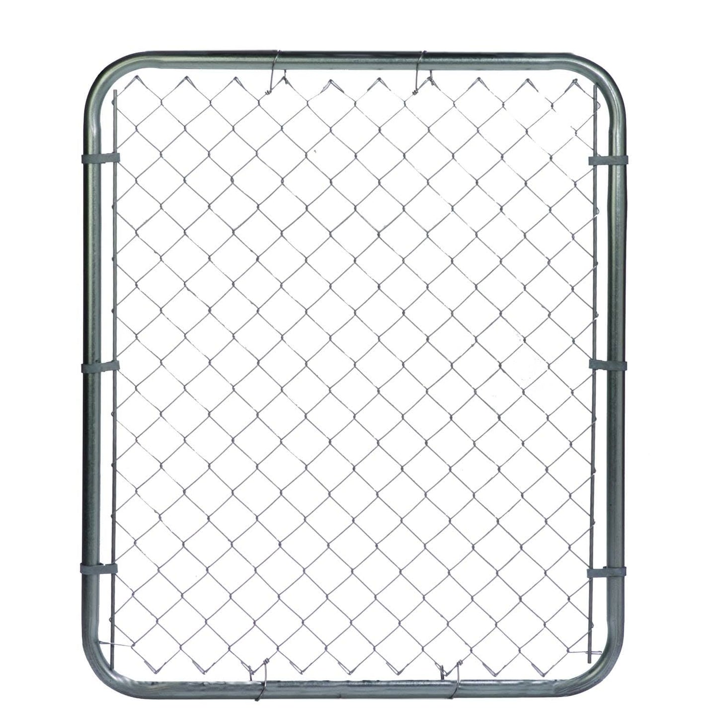 4-ft H x 3.5-ft W Galvanized Steel Chain Link Fence Gate 85221