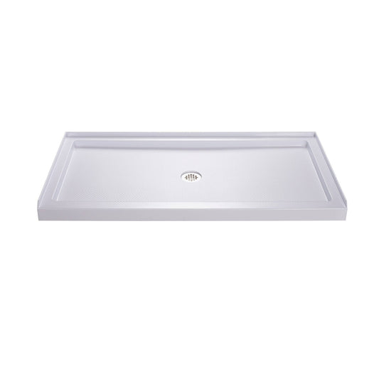 DreamLine Slimline 30 in. x 60 in. Single Threshold Shower Base, Center Drain, DLT-1130600