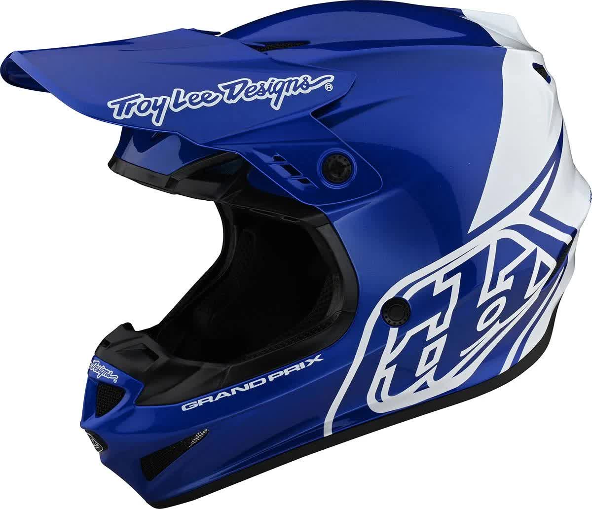 Troy Lee Designs GP Helmet - Block Blue/White - Large