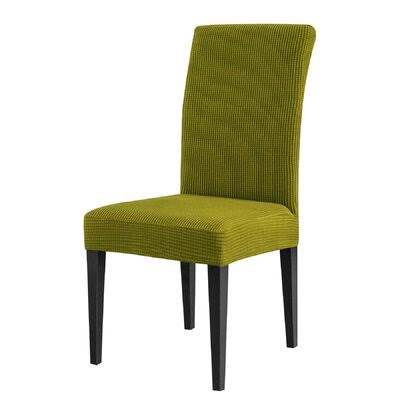 Dlerfeut Box Cushion Dining Chair Slipcover Winston Porter Color Yellow Green