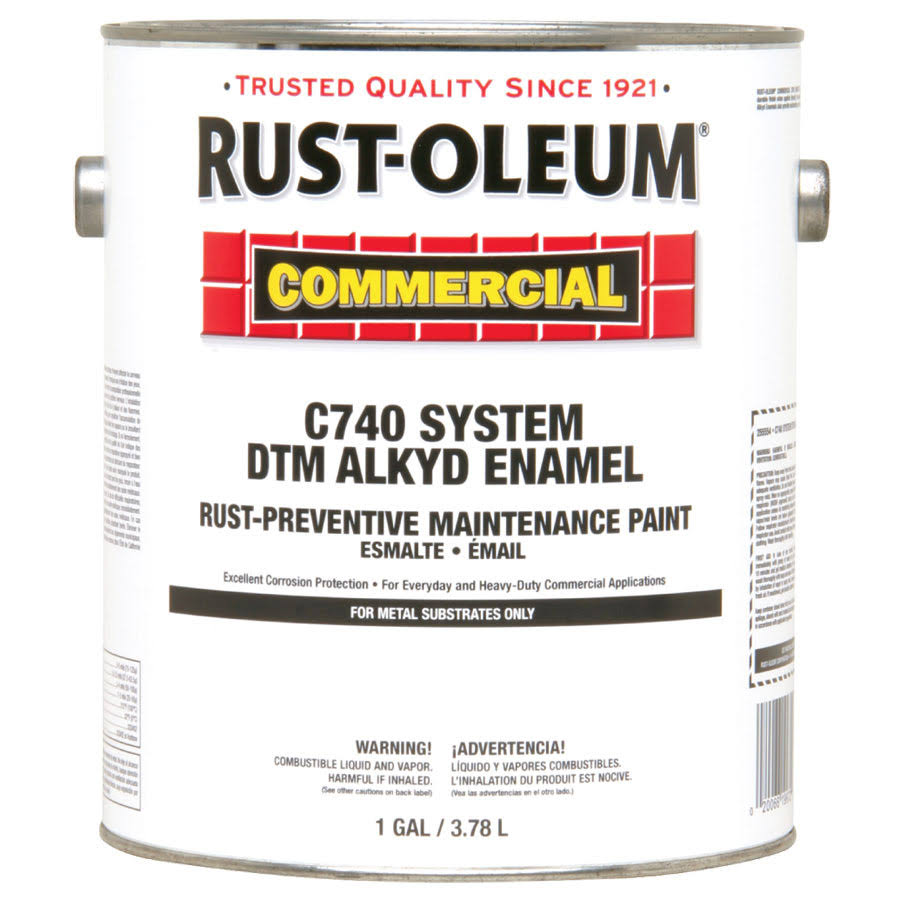 Rust-Oleum 255553 Alkyd Enamel Flat Black Rust-Preventative Maintenance Paint