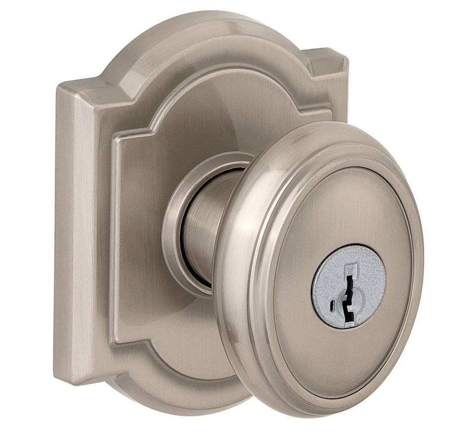 Baldwin 354CYKARB15S Carnaby Entry Knob, Satin Nickel