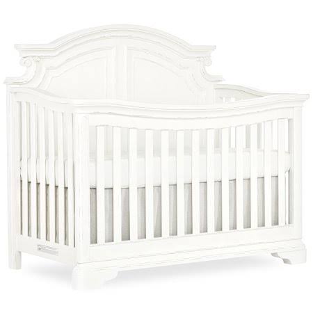 Evolur Signature Belle 5-in-1 Convertible Crib, Aged White