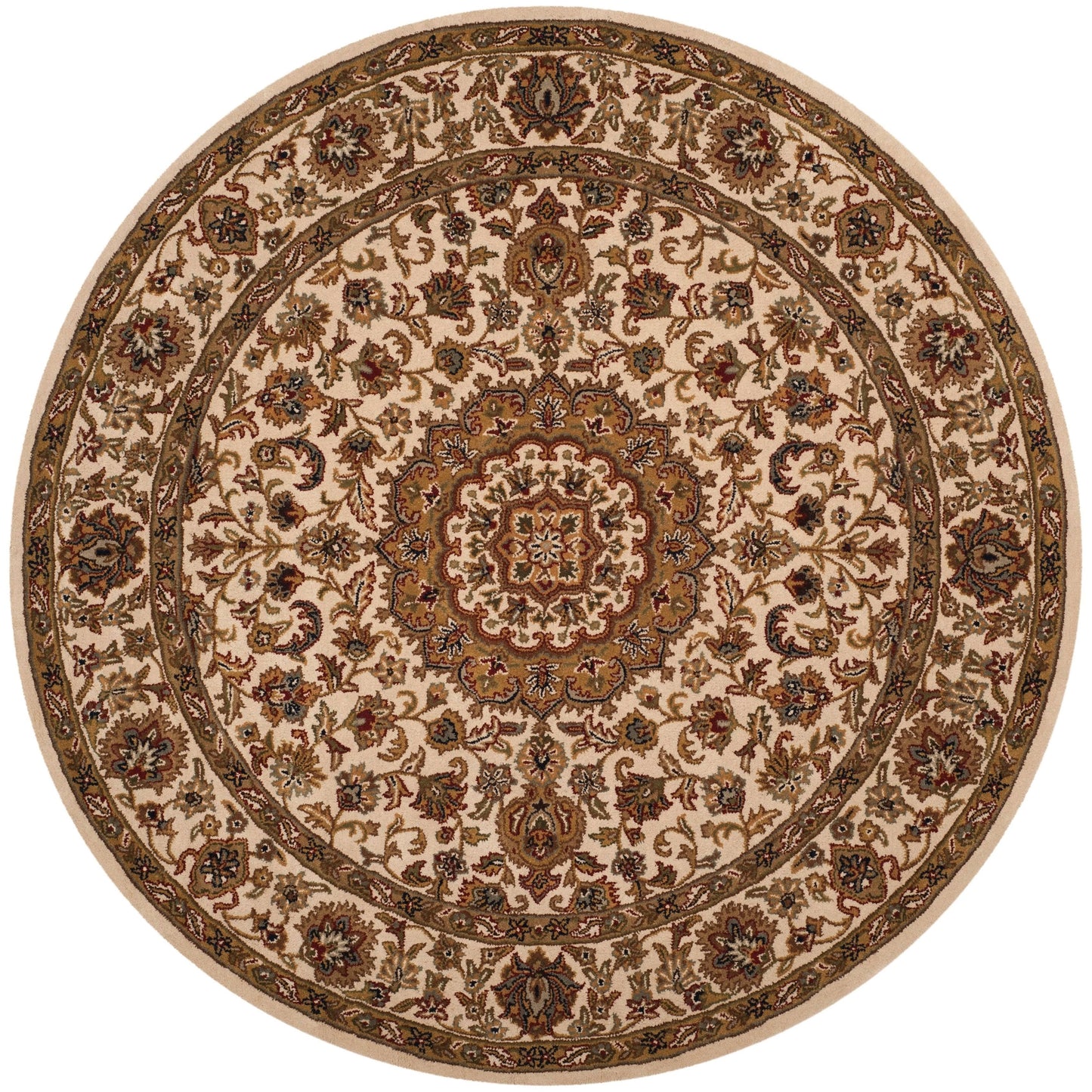 Safavieh Classic CL762A 8 Round Ivory Rug