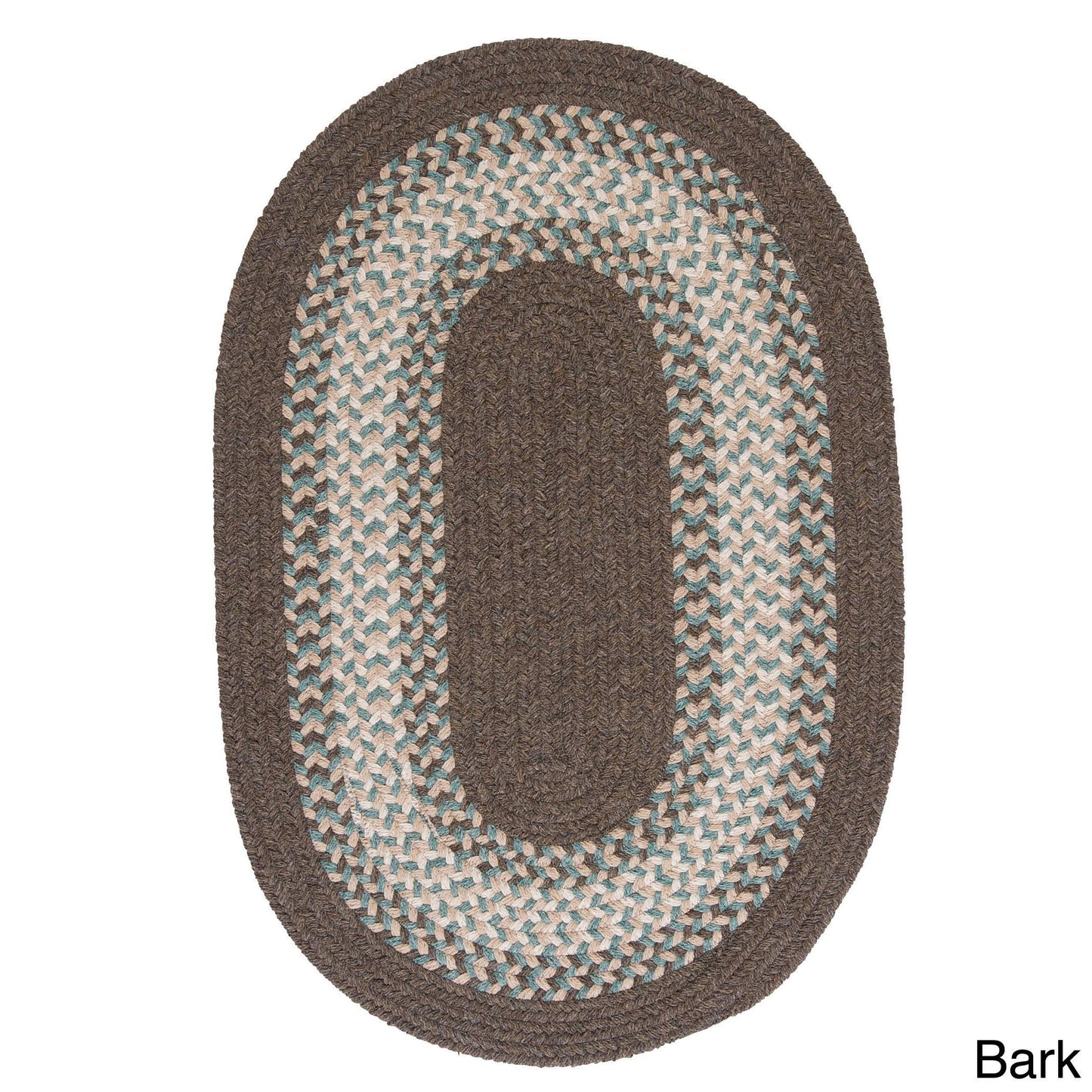 Colonial Mills Cozy Cabin Braided Reversible Indoor Area Rug - 6 x 9 Oval - Bark