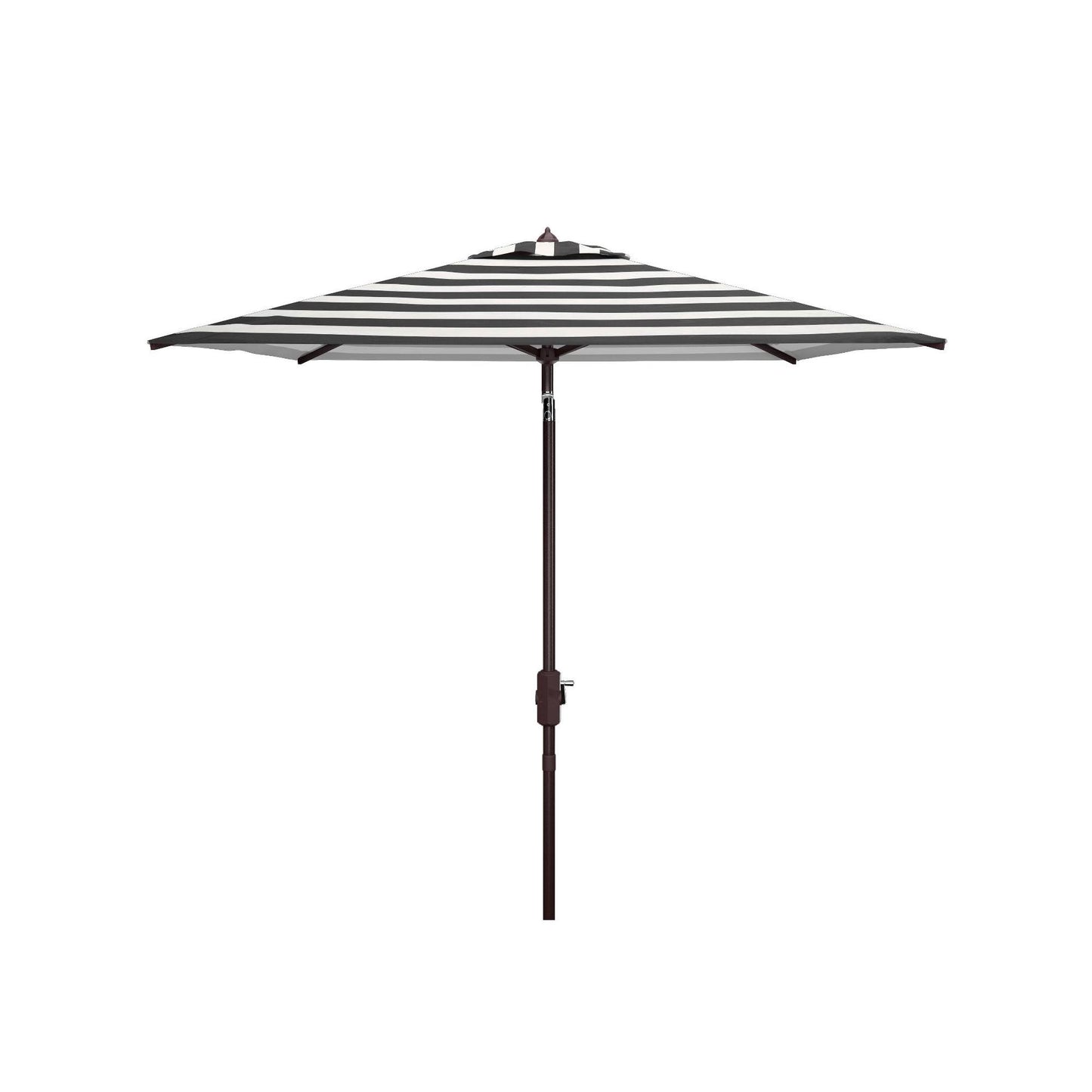 Safavieh Iris Fashion Line 7.5 ft Square Umbrella - Black/White