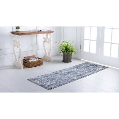 Parwich Blue Area Rug Bungalow Rose Rug Size  Runner 22