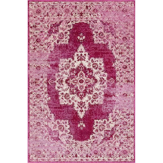 Amulet 5x8 Pink Bohemian Area Rug