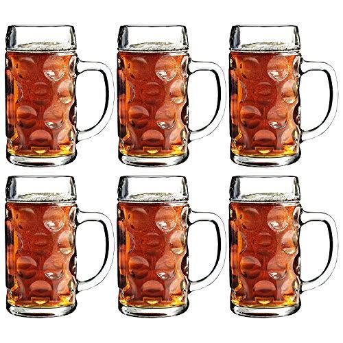 Stolzle Oktoberfest 17.5 Ounce Glass Beer Mug, Set of 6