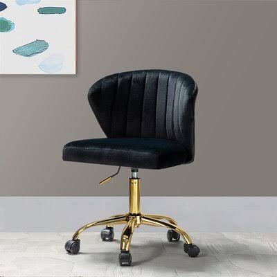 Petillo Task Chair Mercer41 Upholstery Color Black