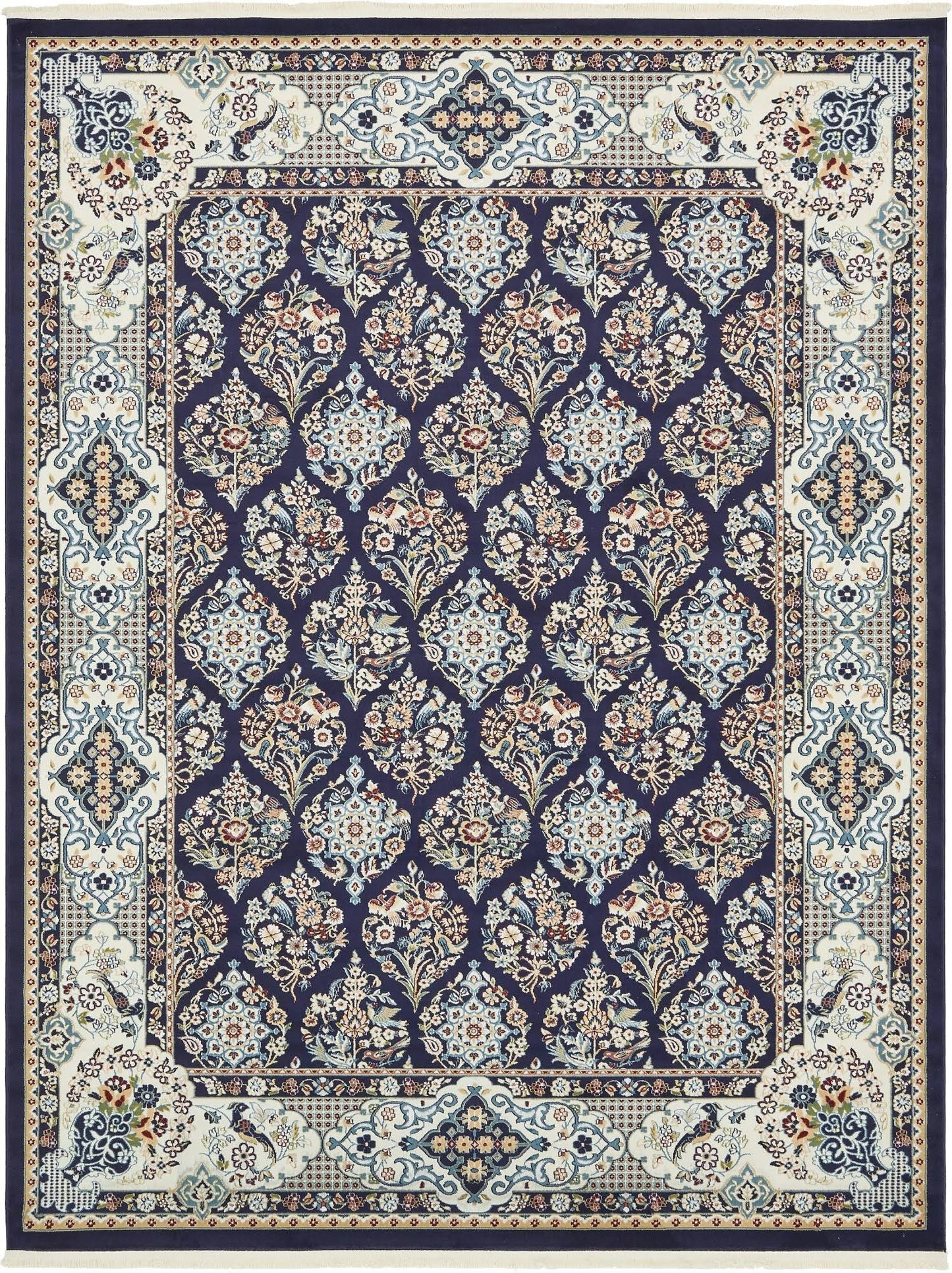 Unique Loom Narenj Navy Blue 8x10 Area Rug