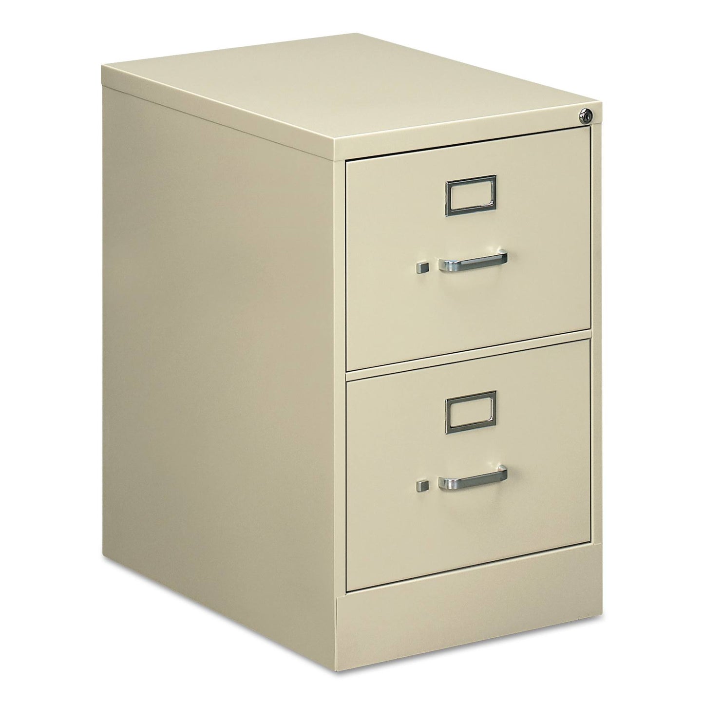 Two-Drawer Economy Vertical File, Legal, 18 1/4W x 25D x 29H, Putty