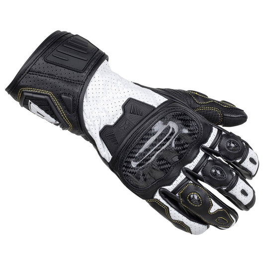 Cortech Apex RR Leather Gloves - Black/White - Small