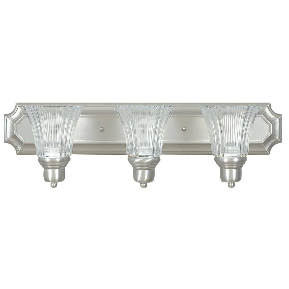 Sunset Lighting 3-Light Vanity Light, Clear F3573-53