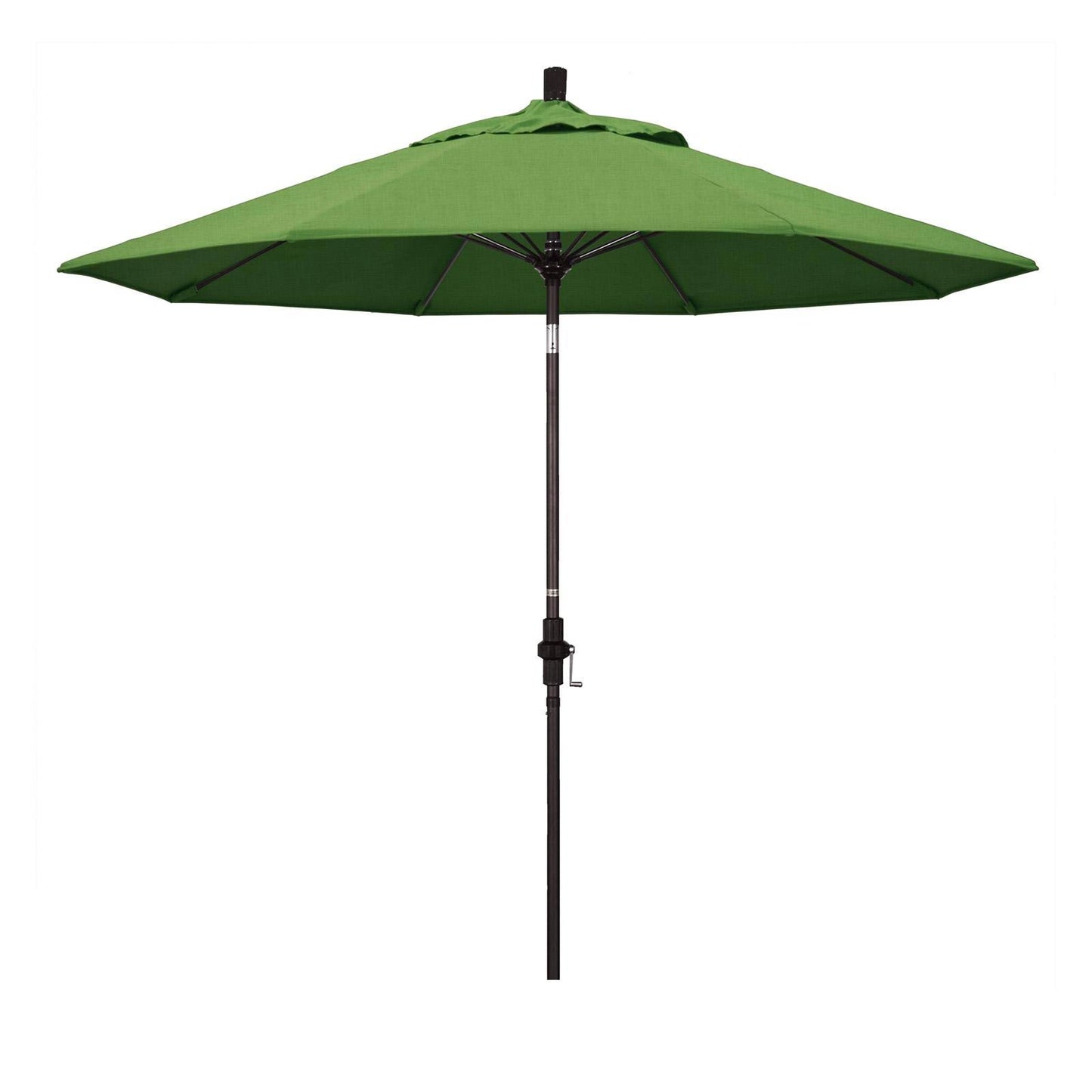 California Umbrella 9-ft. Fiberglass Tilt Sunbrella Market Umbrella Spectrum Cilantro