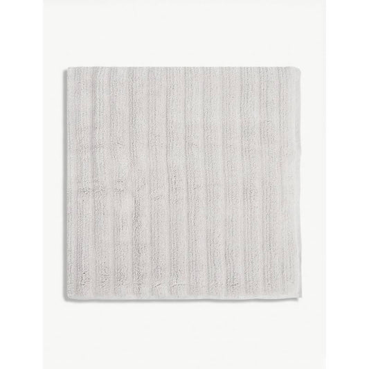 The White Company Ribbed Hydrocotton Bath Towel, Size One Size - Grey